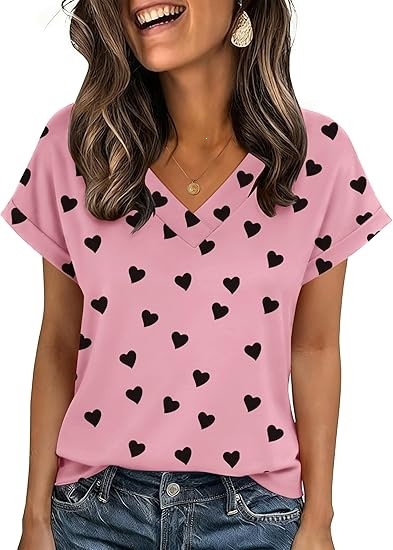 Women's Striped Short-Sleeve Crewneck T-Shirt