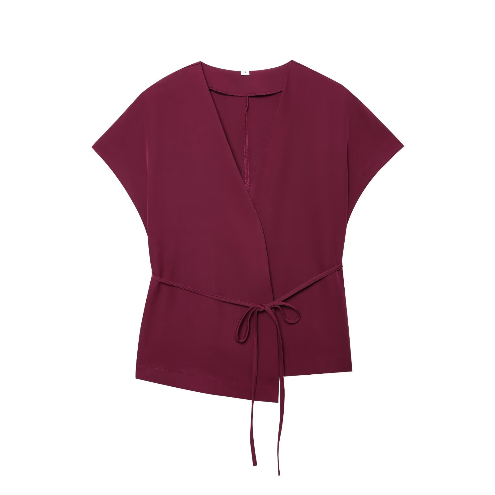 Women's Side-Tie Top & Wide-Leg Pants Set