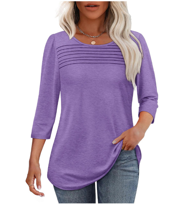 Striped Crewneck Long-Sleeve T-Shirt