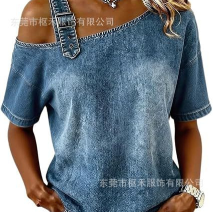 Women's Summer 3D Print Short Sleeve Top