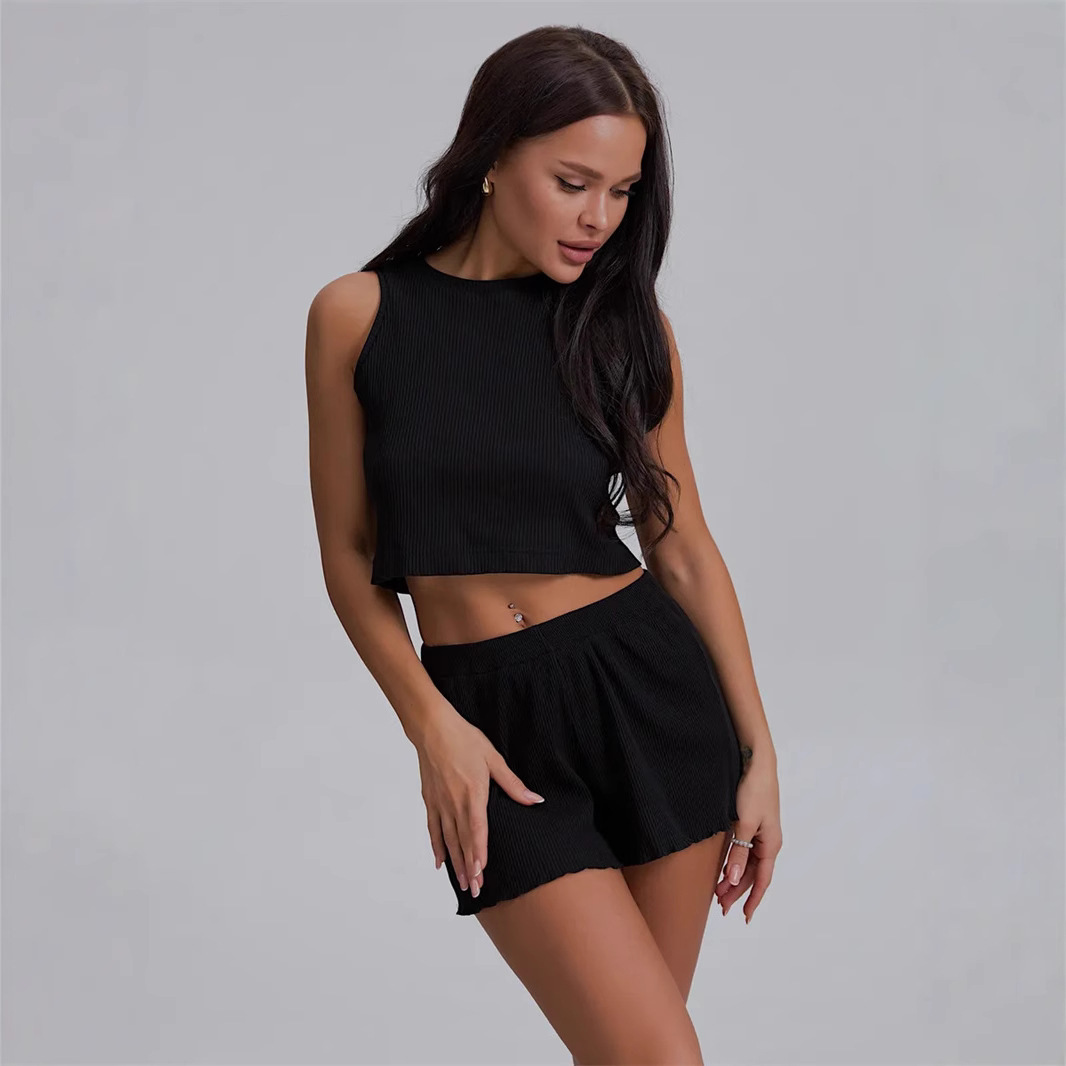 Women's Casual Loungewear Tank Top and Shorts Set