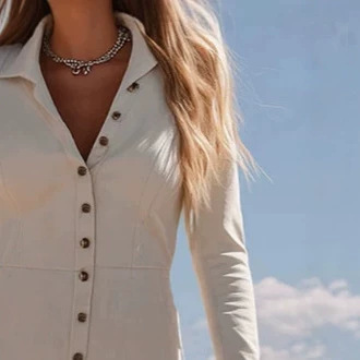 White Fringe Long Sleeve Midi Dress V-Neck Bodycon