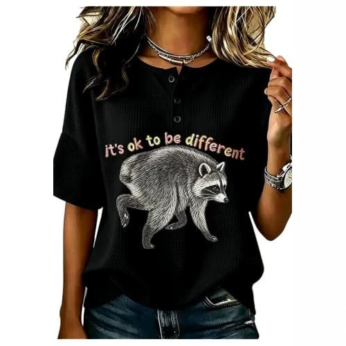 Plaid Animal Print Short Sleeve Button-Up Top