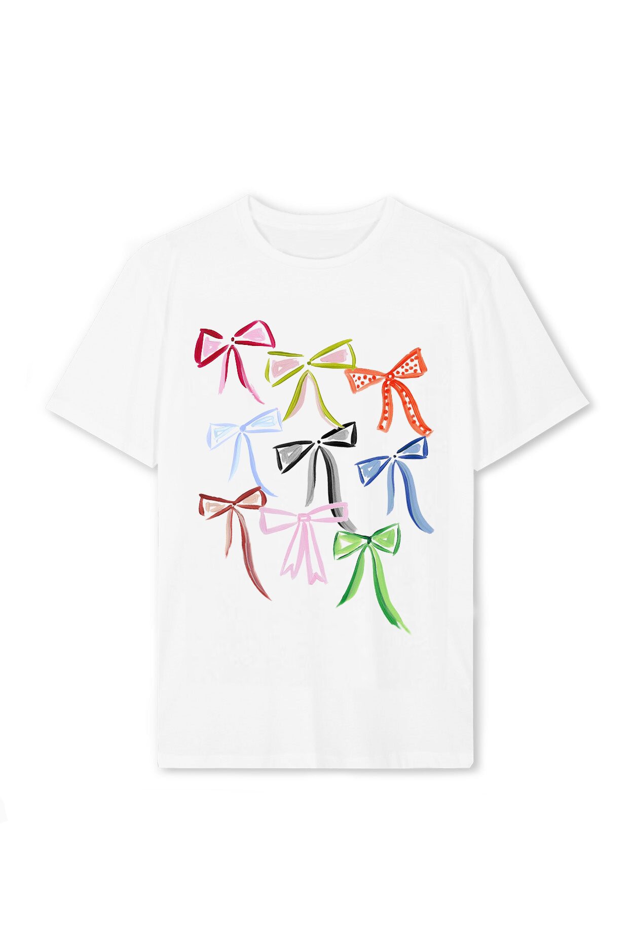 Casual Print Crewneck Short-Sleeve T-Shirt