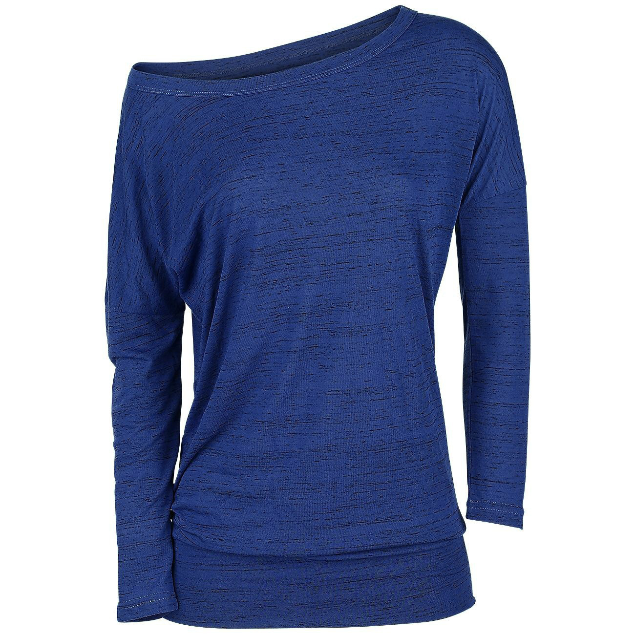 Women's Long Sleeve Crewneck Pullover Loose Solid Color T-Shirt