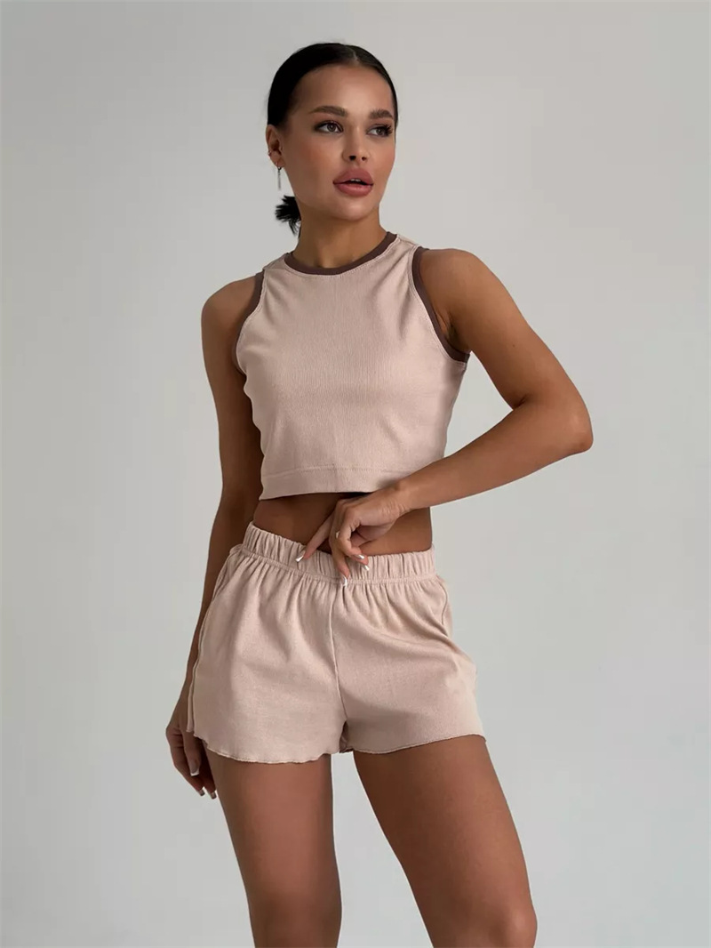 Women's Casual Loungewear Tank Top and Shorts Set