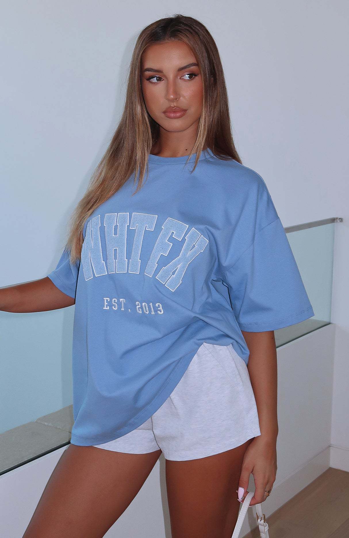 WHTFX Graphic Print Loose Crewneck T-Shirt