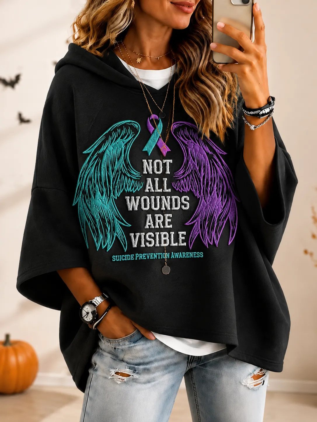 US 250th Anniversary 3D Print Long-Sleeve Hooded T-Shirt