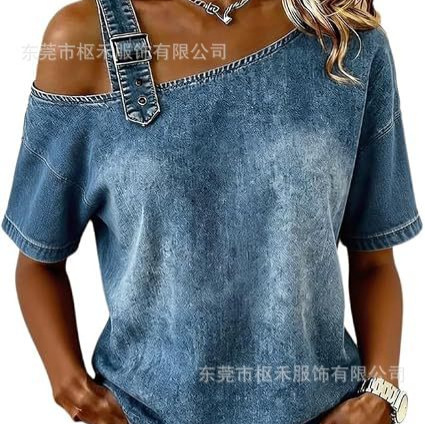 Women's Summer 3D Print Short Sleeve Top