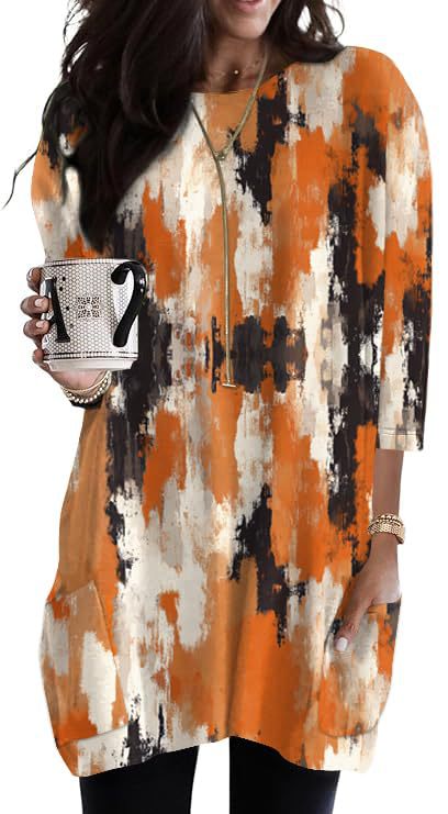 Women's Minimalist Printed Long Sleeve Top