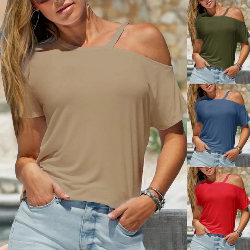 Women's Halter Off-Shoulder Long-Sleeve T-Shirt