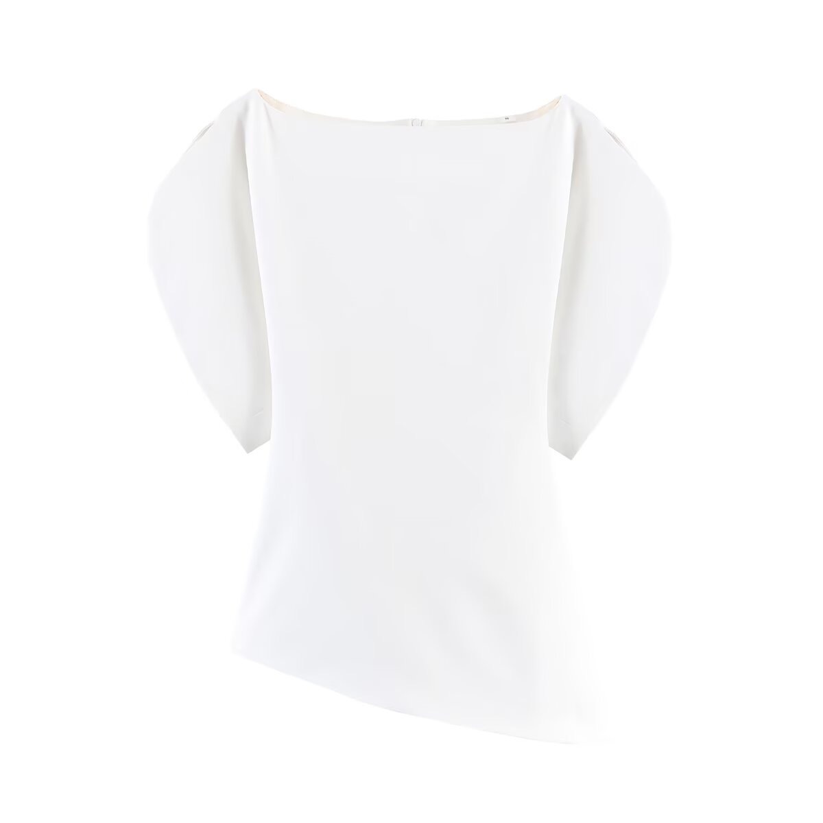 Women's Solid Off-Shoulder Puff Sleeve Top Short Sleeve
