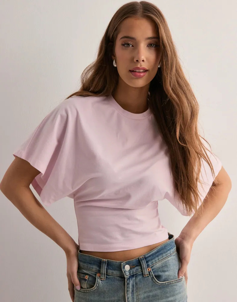 Women's Crewneck Short Sleeve T-Shirt Solid Color Loose Fit
