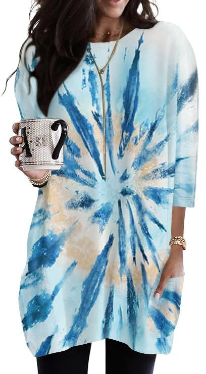 Women's Minimalist Printed Long Sleeve Top