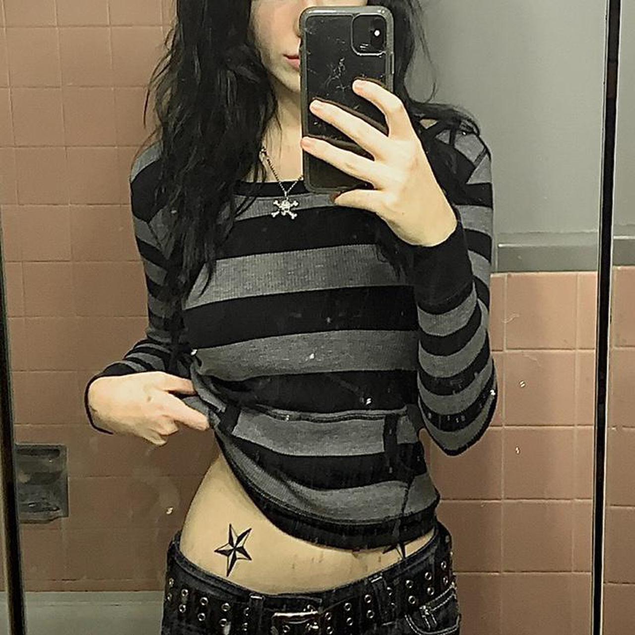 Women's Color-Block Striped Long-Sleeve Hooded Pullover Top