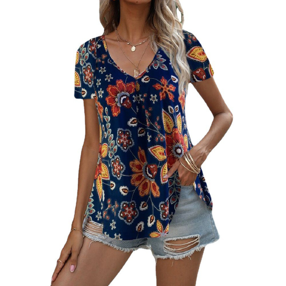 Women's V-Neck Short Sleeve T-Shirt
