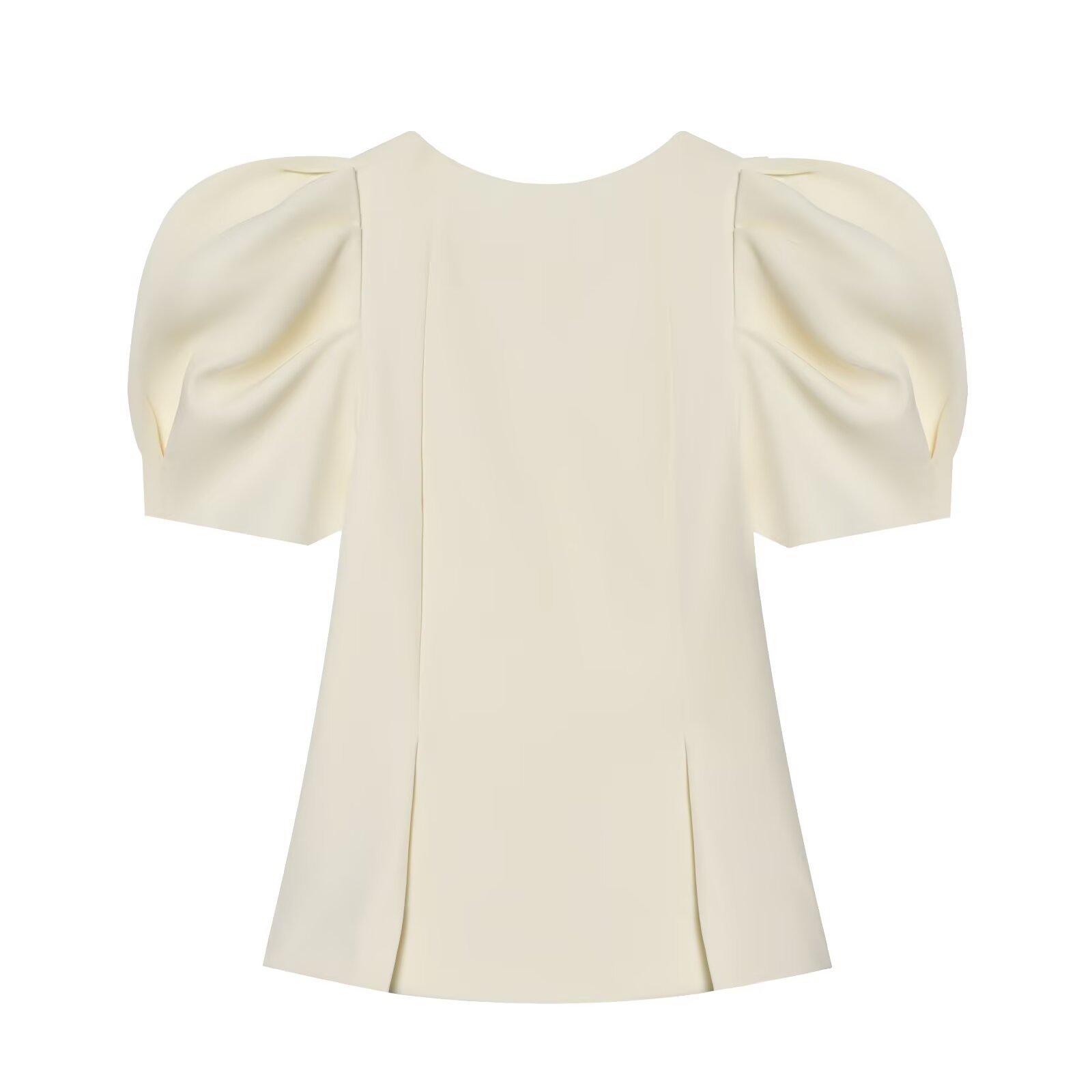 Women's Puff Sleeve Slim Fit Short Sleeve Top