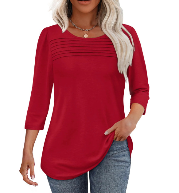 Striped Crewneck Long-Sleeve T-Shirt