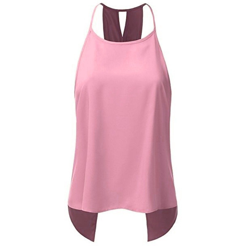 Women's Back Cross Mermaid Hem Solid Color Casual T-Shirt