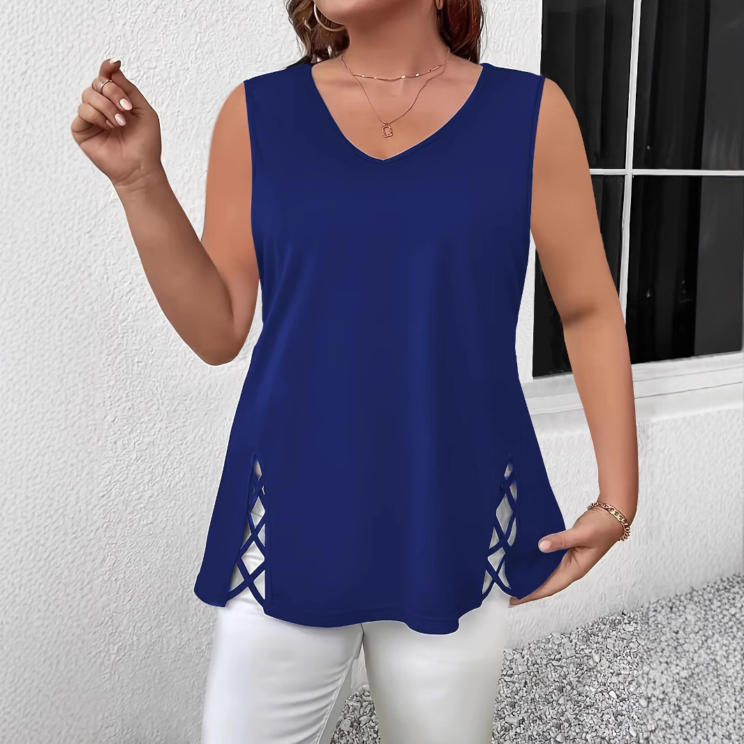Women's Summer Cross-Strap V-Neck Tank Top