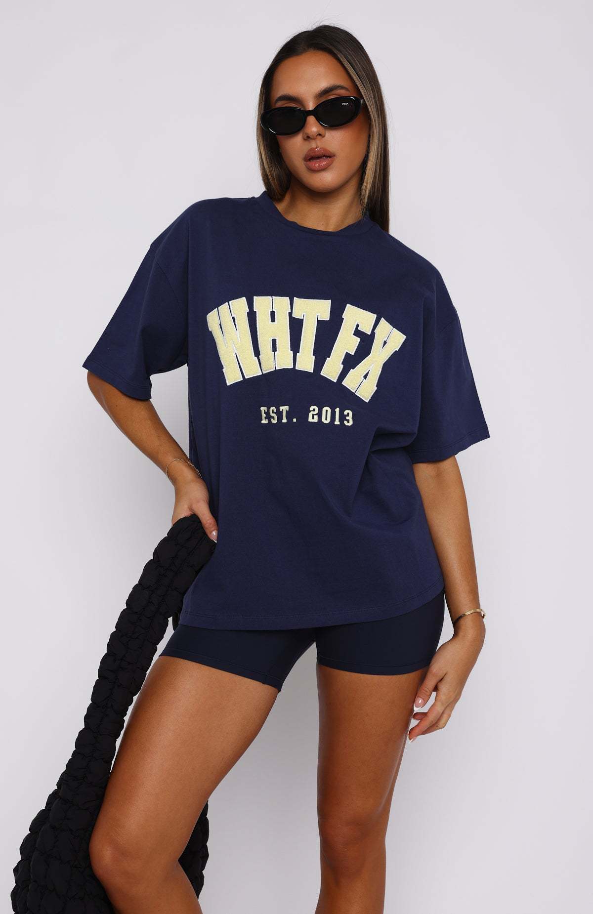 WHTFX Graphic Print Loose Crewneck T-Shirt
