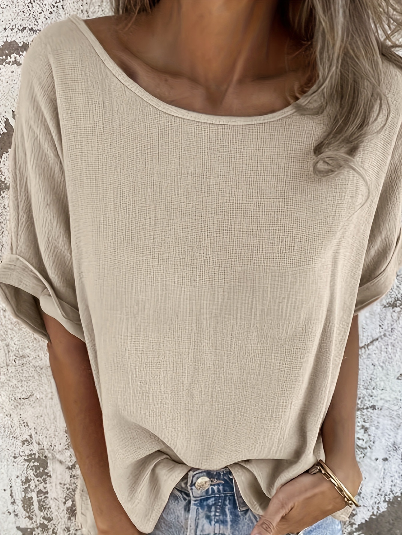 Solid Crewneck Short-Sleeve T-Shirt