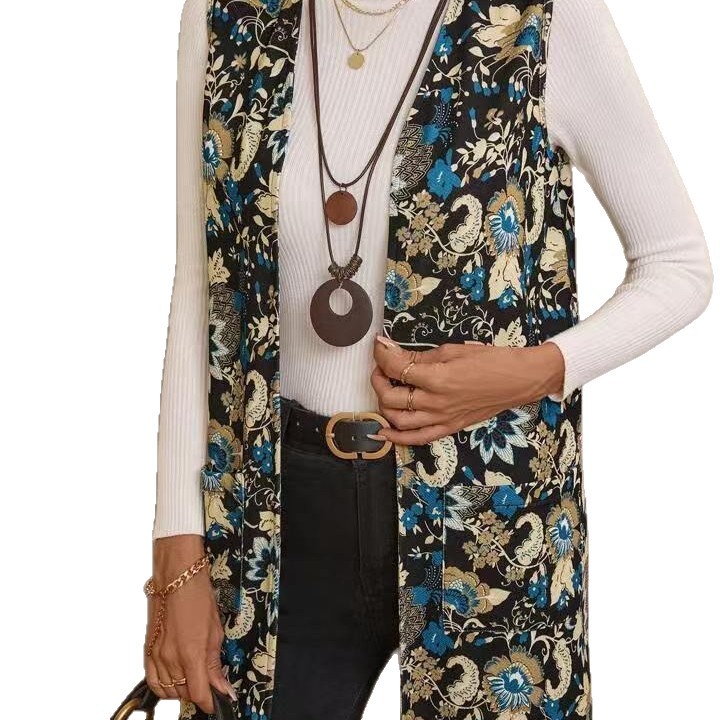 Women's Floral Print Casual Jacket