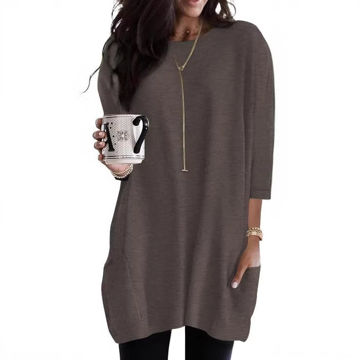 Women's Minimalist Printed Long Sleeve Top