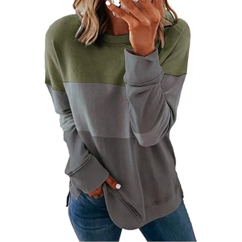 Women's Graffiti Print Loose Long-Sleeve T-Shirt