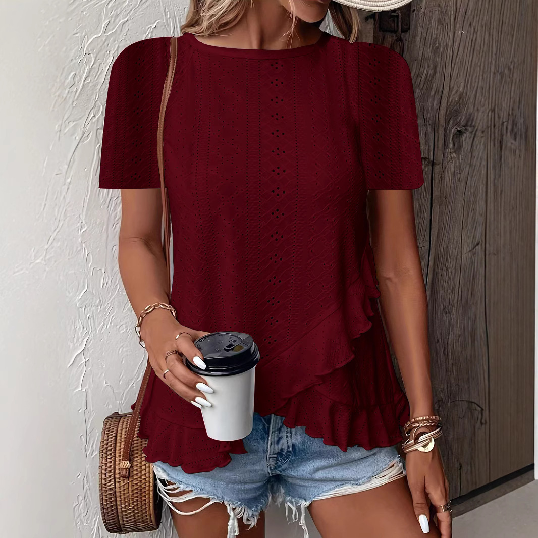 Women's Palace Lock Print Short Sleeve Crew Neck T-Shirt