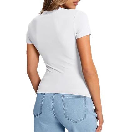 Women's Slim Fit Crewneck Short Sleeve T-Shirt