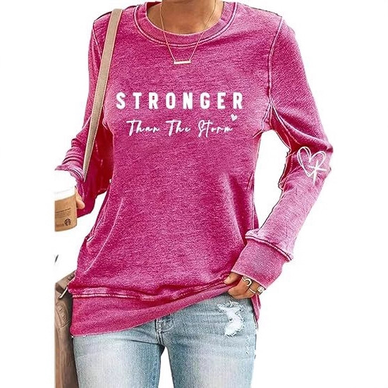 Women's Long Sleeve Heart Cross Top