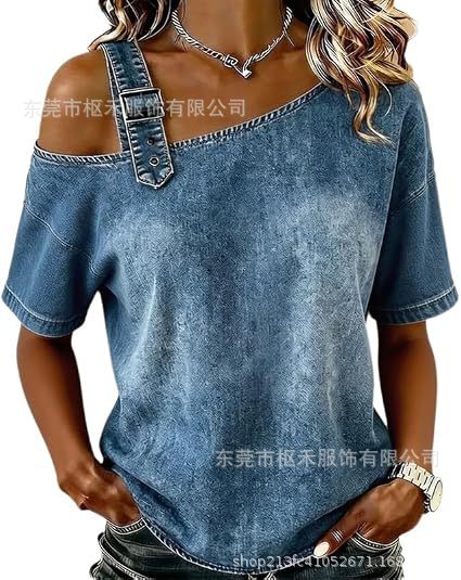 Women's Summer 3D Print Short Sleeve Top