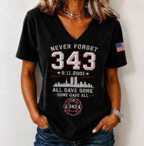 Women's Floral Print V-Neck Short Sleeve T-Shirt