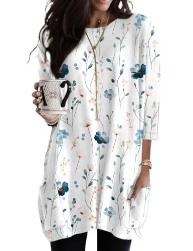 Women's Minimalist Printed Long Sleeve Top