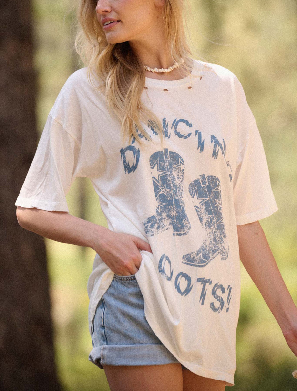 Summer Loose Fit Crewneck T-Shirt Breathable Casual Basic Tee