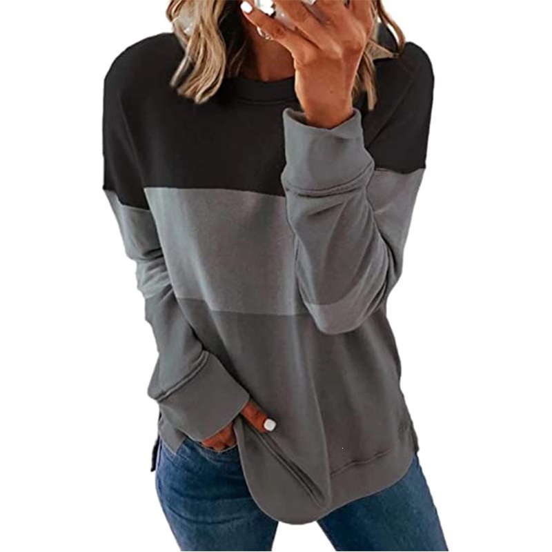 Women's Graffiti Print Loose Long-Sleeve T-Shirt
