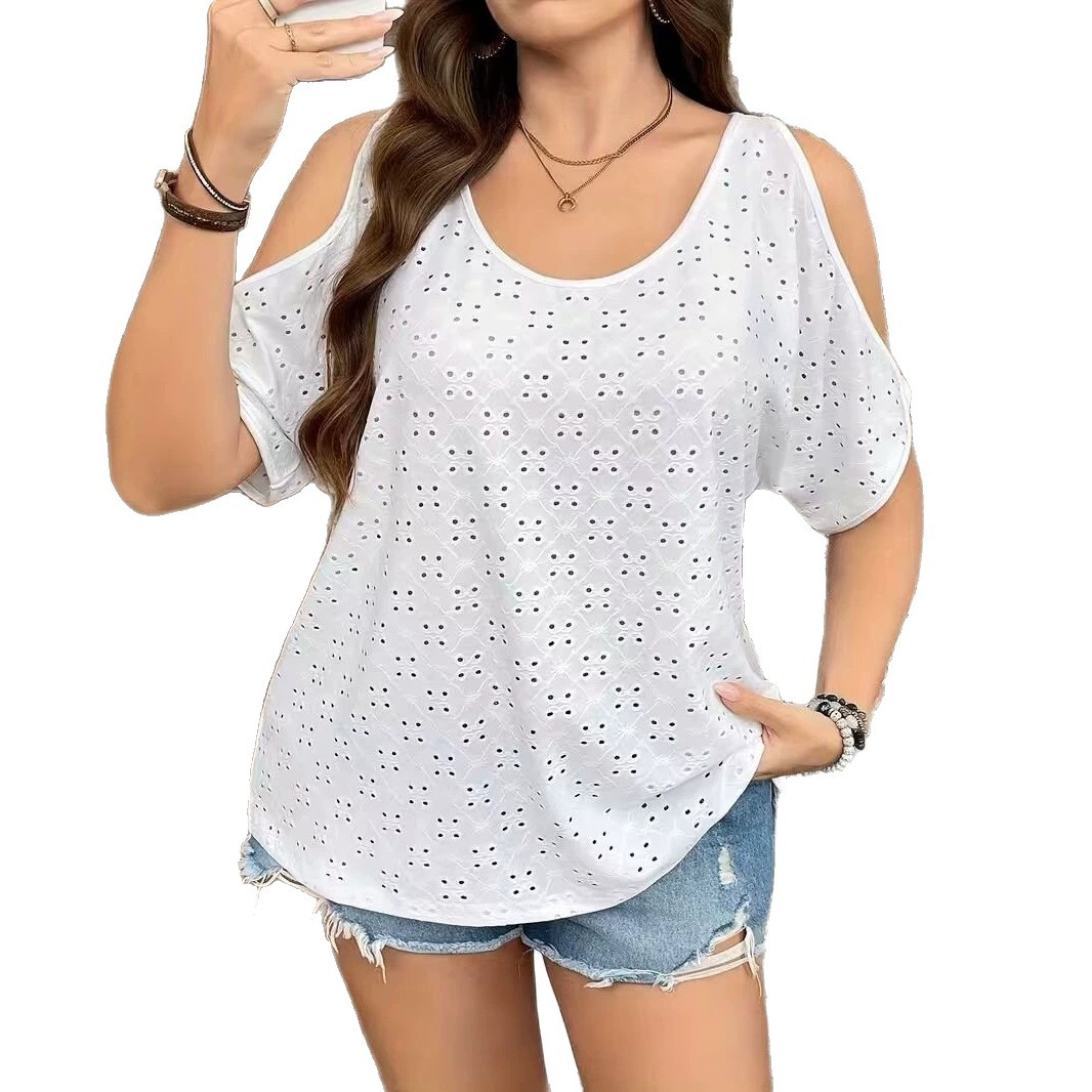 Women's Round Neck Hollow Out Casual Tank Top