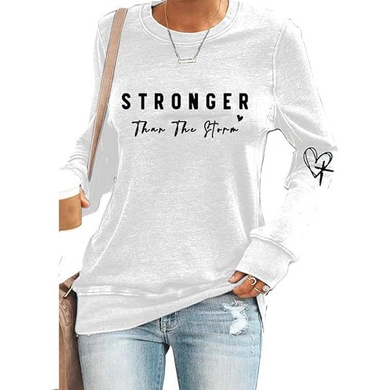 Women's Long Sleeve Heart Cross Top