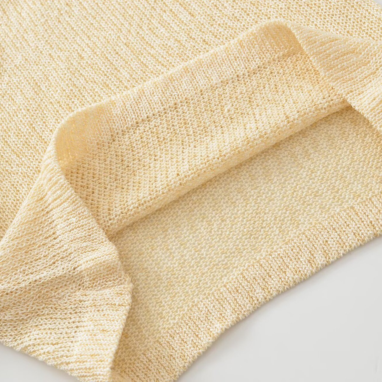Women's Round Neck Loose Hollow-Out Knit Top