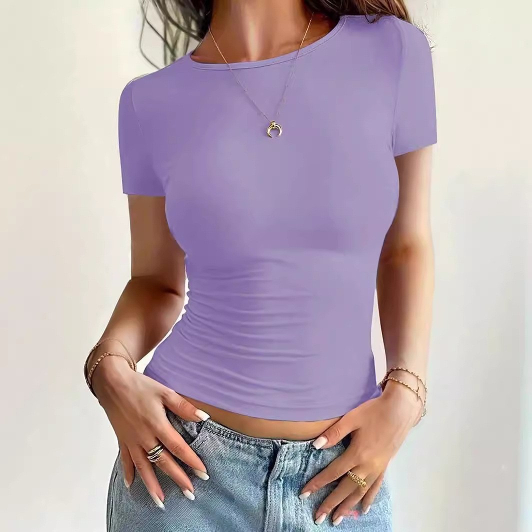 Women's Slim Fit Crewneck Short Sleeve T-Shirt