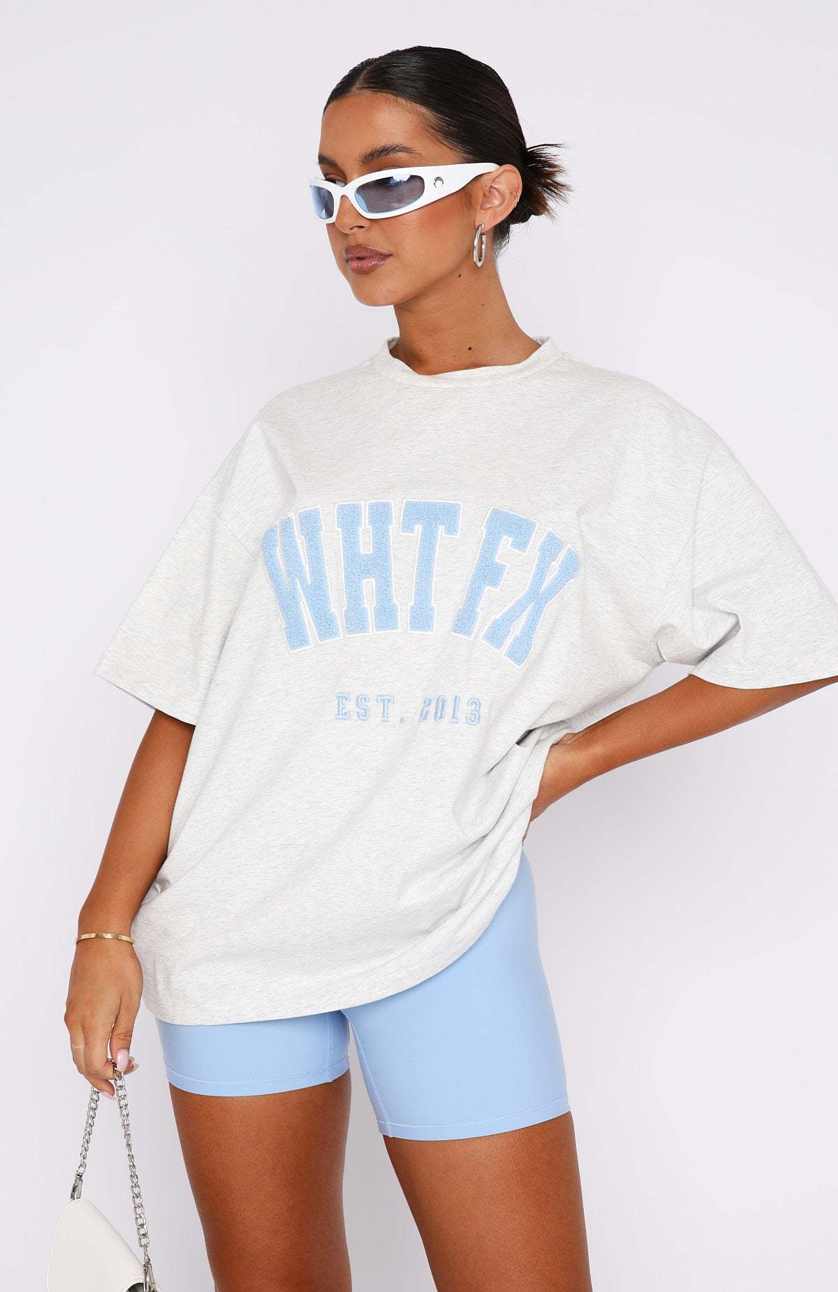 WHTFX Graphic Print Loose Crewneck T-Shirt