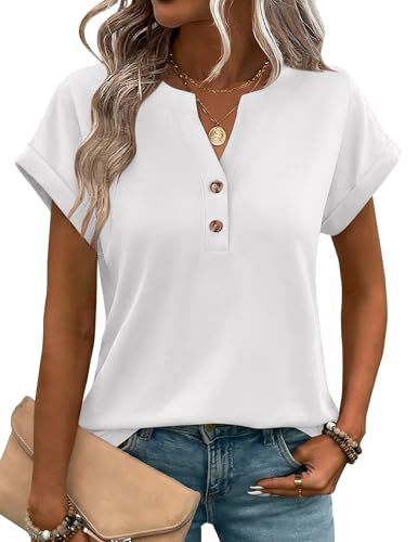 Women's Heart Floral Print V-Neck Short Sleeve T-Shirt