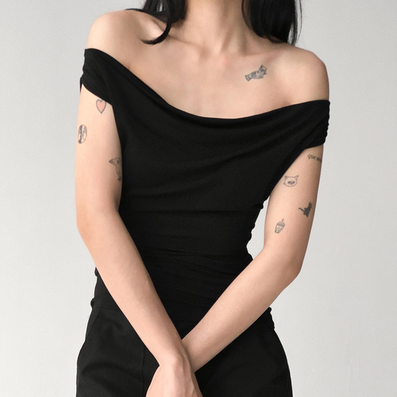Women's Solid Cowl Neck Sleeveless One-Shoulder Backless Tie Cami Top
