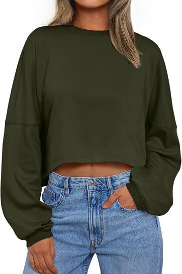 Women's Urban Style Polyester Long Sleeve Crewneck Loose Fit T-Shirt