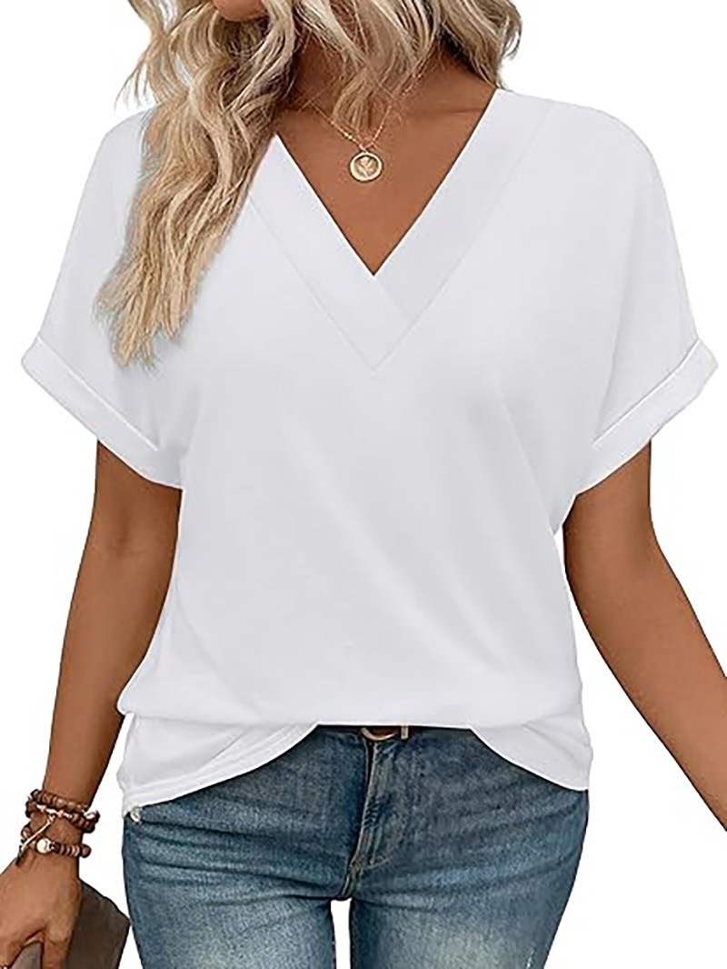 Women's Striped Short-Sleeve Crewneck T-Shirt