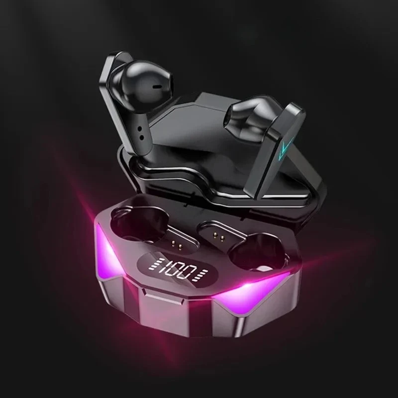 X15 TWS Wireless Bluetooth 5.1 Earbuds, Low Latency Gaming Earphones with LED Power Display, Noise Cancelling Mic, HiFi 9D Stereo Deep Bass, In-Ear Sports Headset for Gaming & Daily Use