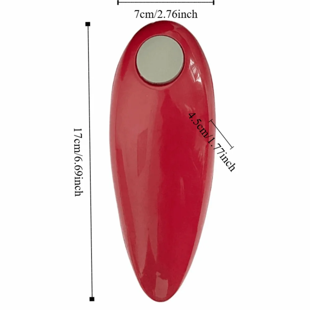 Electric Can Opener Automatic One Touch, Smooth Edge Handheld Can Opener, Cordless Portable Kitchen Gadget for Arthritis Sufferers, Black/Red/White