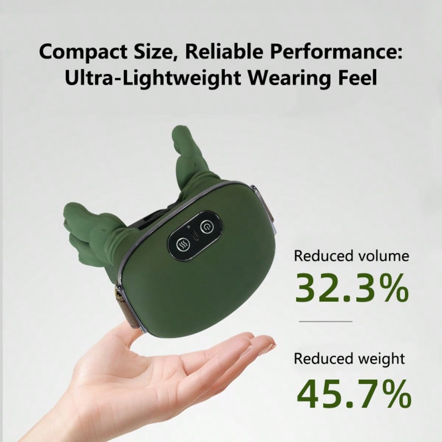 Neck and Shoulder Massager with Heat, Deep Kneading Trapezius Massager, 42℃ & 45℃ Hot Compress, Wireless Rechargeable Wearable Back Massager with Flexible Silicone Nodes Green