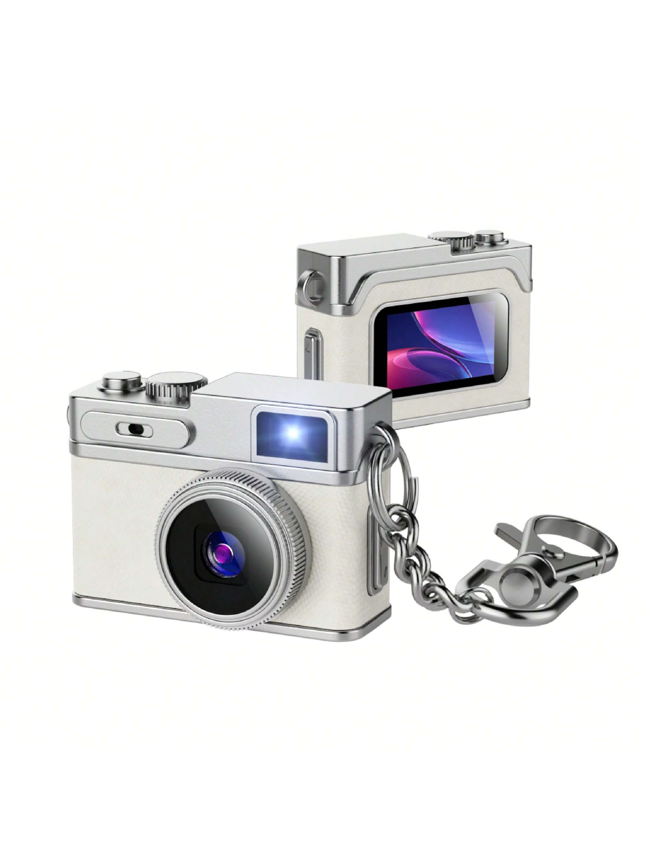 Mini Camera for Vlogging, Travel & Everyday Carry, 1080P Portable Thumb Necklace Camera with 0.96" IPS Screen, 130° Wide Angle, Type-C Shoot While Charging, Wearable Camera